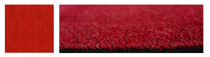 Césped Artificial Rojo